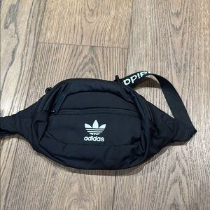 Adidas Black Belt Bag Sporty Minimalist Design